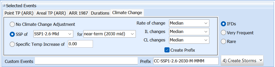 Climate Change Adjustments