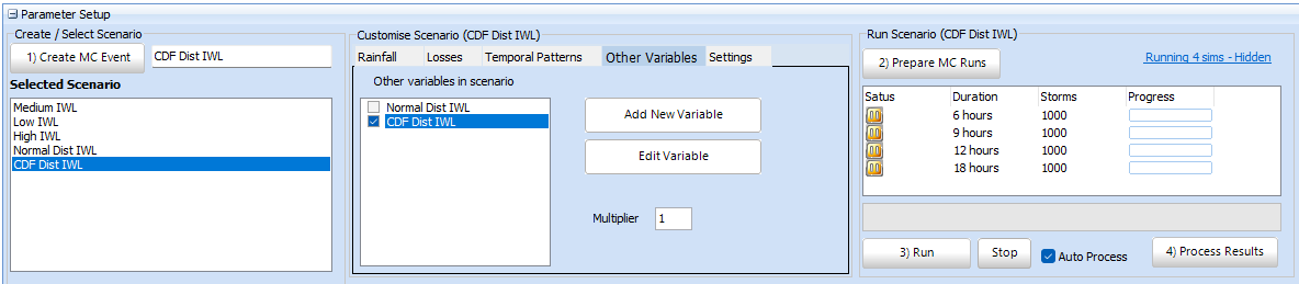 CDF Distribution Setup