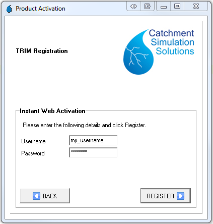 Enter Username / Password